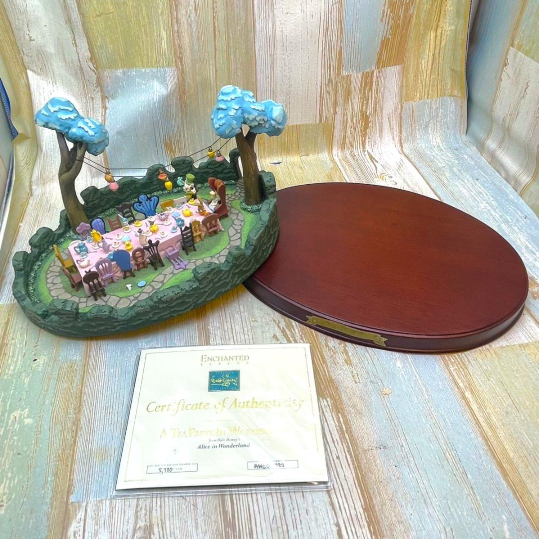 激レア★WDCC 不思議の国のアリス ティーパーティー フィギュア お茶会