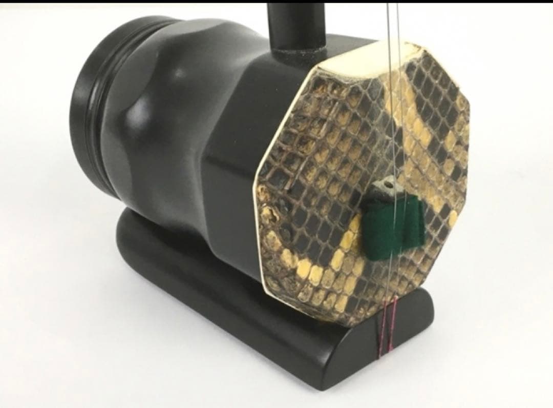 黒檀 北京二胡 八角①：良品 新品ソフトケース付き