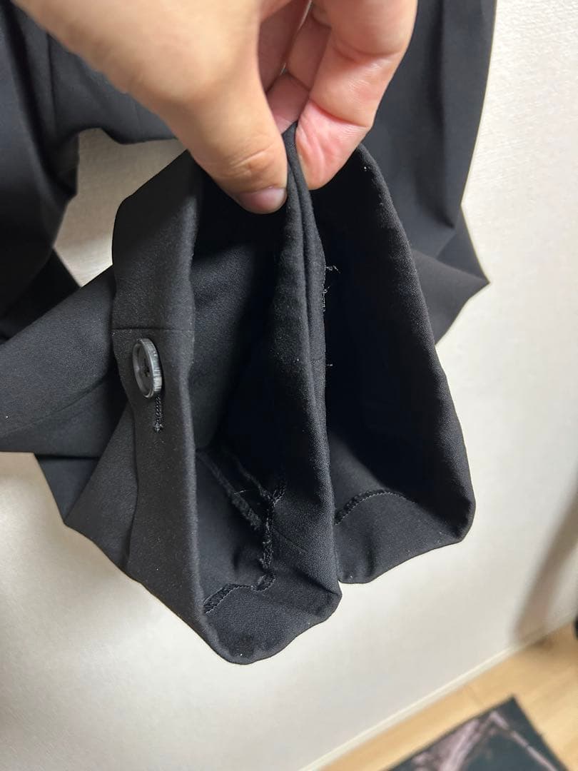 サルエルスラックス s'yte サイズ3 ポリレーヨン 黒 ヨウジヤマモト