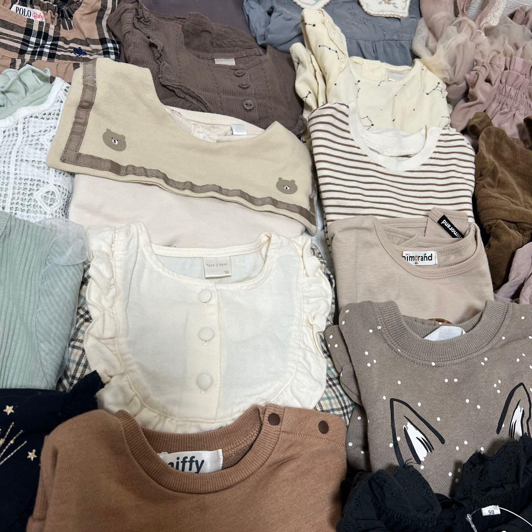 I*A様 女の子　秋冬服　保育園　まとめ売り　90サイズ　60点
