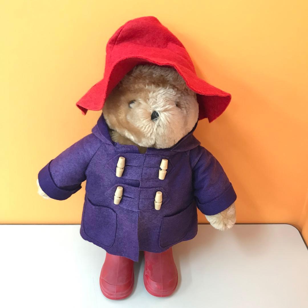 ② Eden社製 パディントンベア ぬいぐるみ ビンテージ コート 長靴