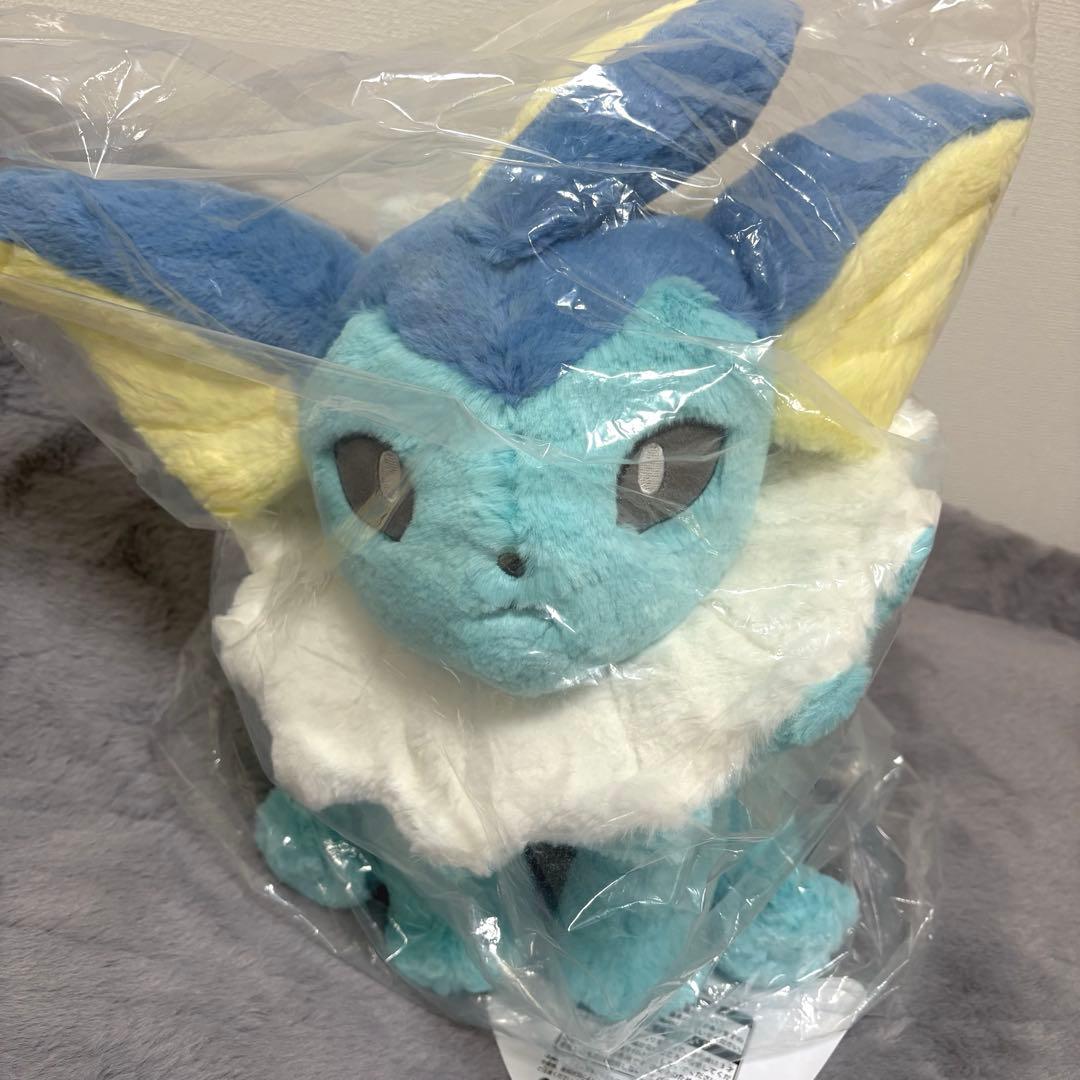 【タグ付き】シャワーズ　ふわふわ抱きぬいぐるみ