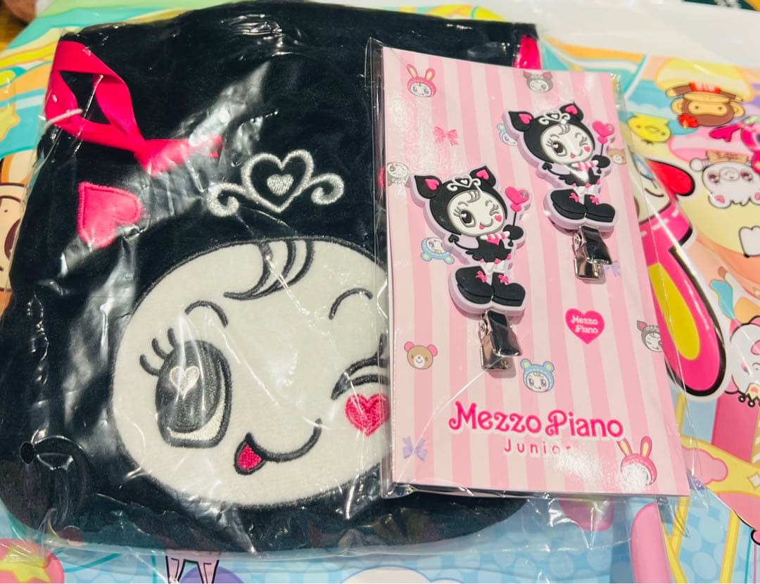 ナルミヤキャラクターズ デビリーちゃん メゾピアノ ミニ巾着 前髪クリップ