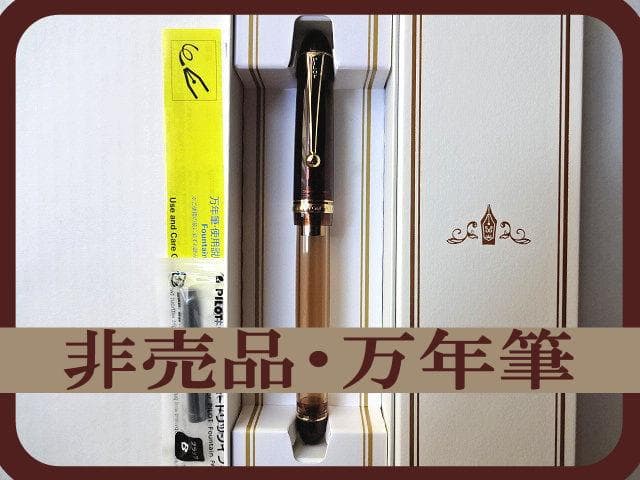 パイロット万年筆株主優待最上級カスタム74