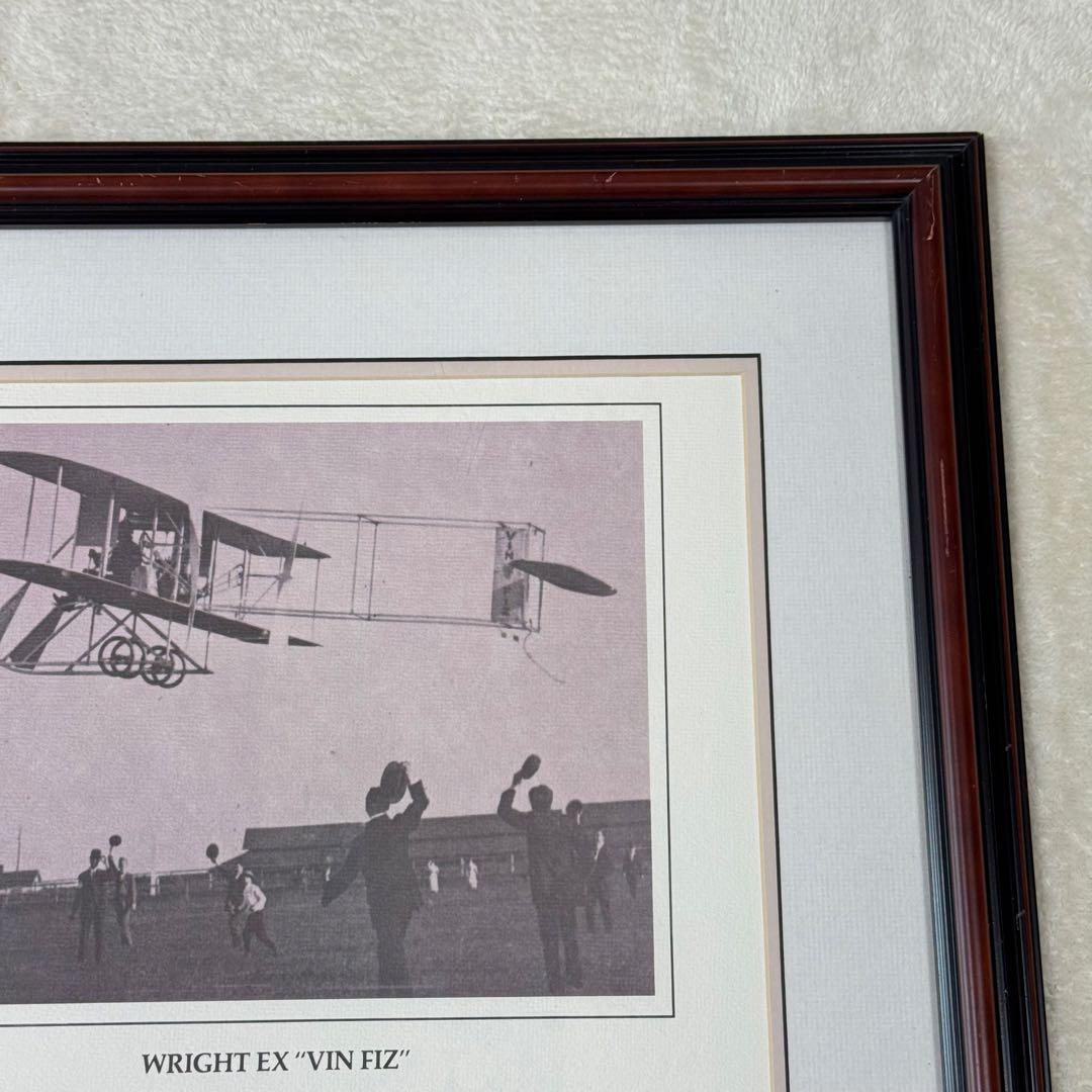 超希少】ライト兄弟 ヴィンフィズ号 オリジナル 布片 実物 本物 額装