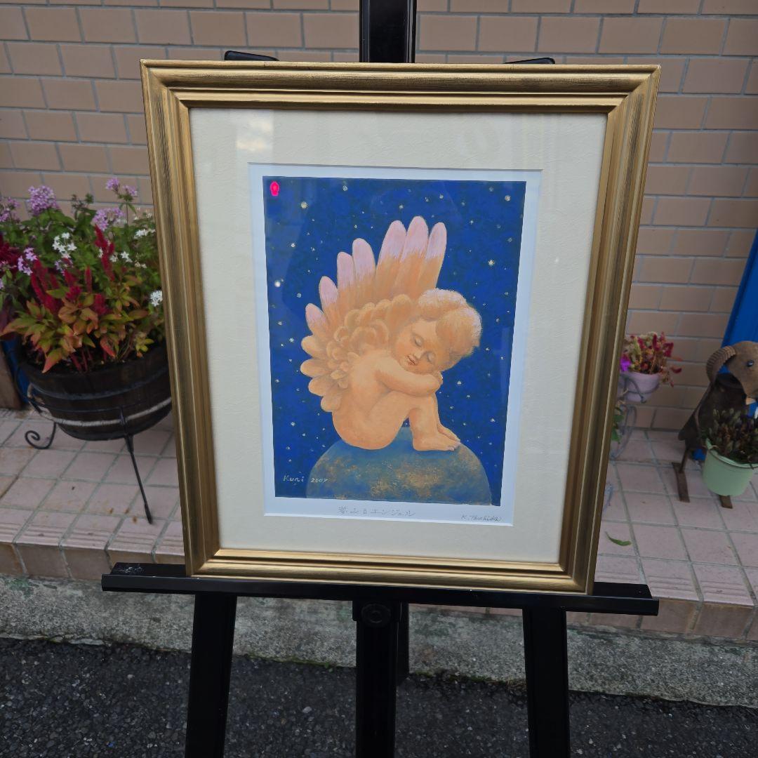Kuri 2007 天使の絵画　リトグラフ