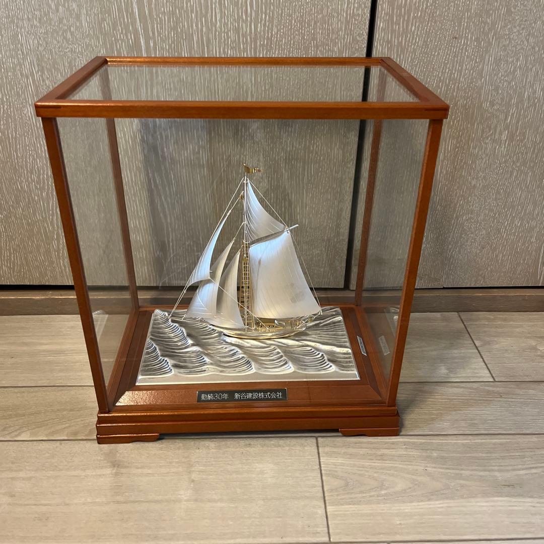SILVER 985 TAKEHIKO 武比古 銀製 ヨット 船 インテリア置物 SILVER