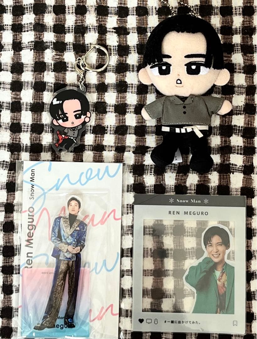 目黒蓮 まとめ売り公式写真アクスタうちわ うちわ カバー SnowMan 目黒