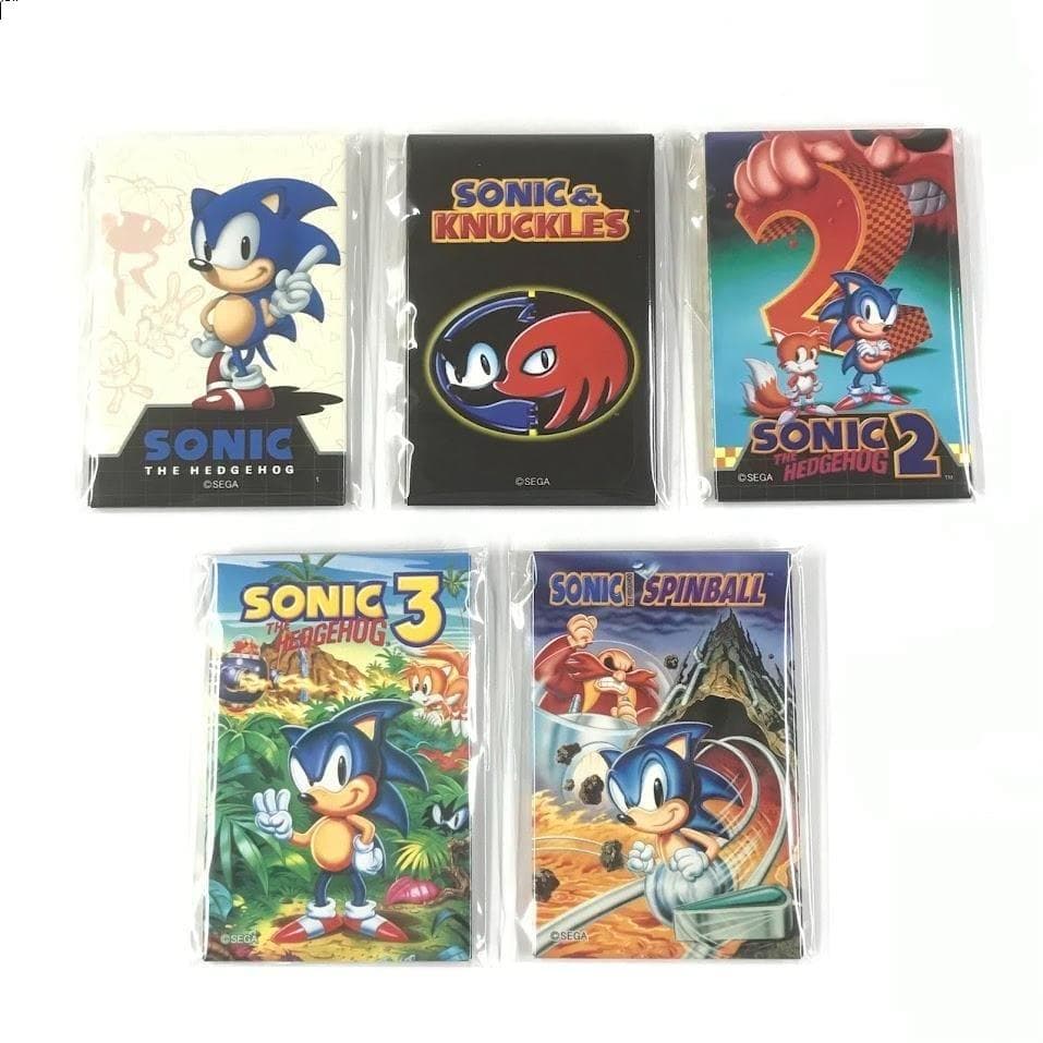全5種 ソニック・ザ・ヘッジホッグ スクエア缶バッジ コレクション BOX