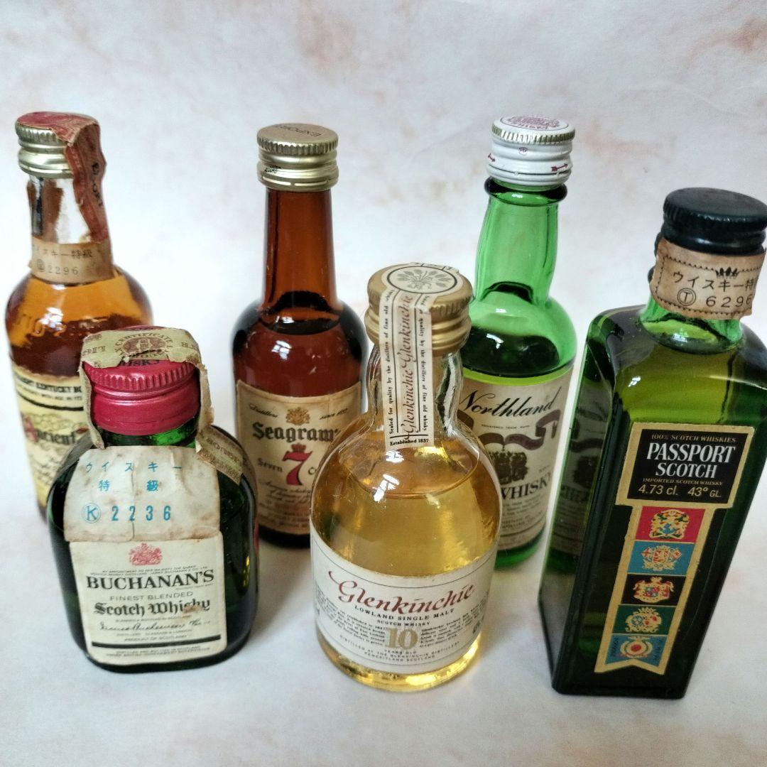 ミニボトル ウイスキー スコッチ 古酒 レトロ 6本セット - メルカリ