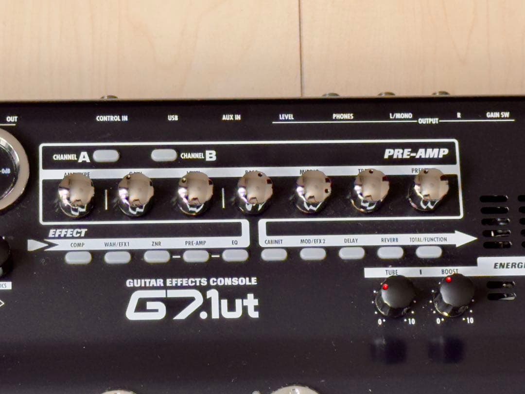 ZOOM G7.1ut ギターエフェクター アダプター付属
