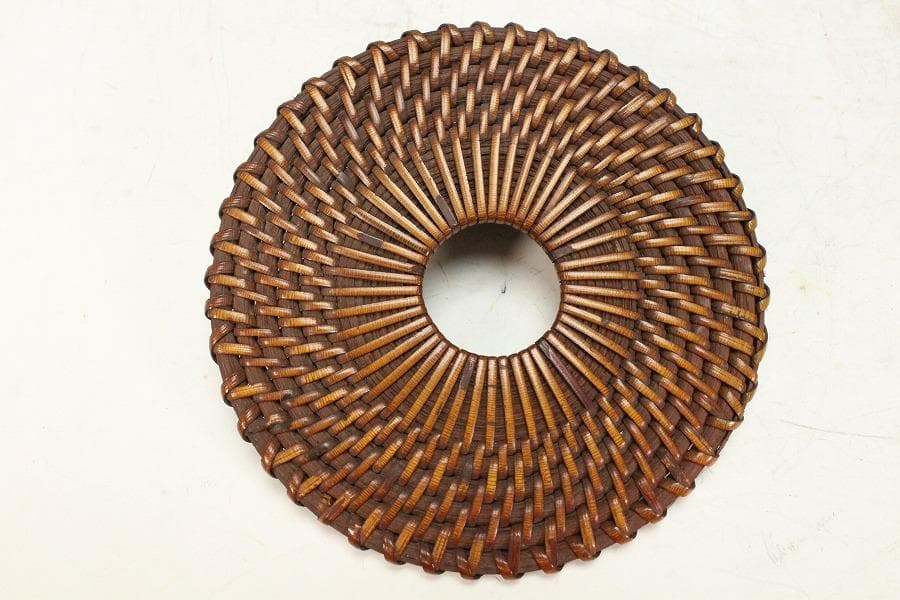 煎茶 古竹藤網 形 瓶敷 大小 六件 まとめて(K-A908)