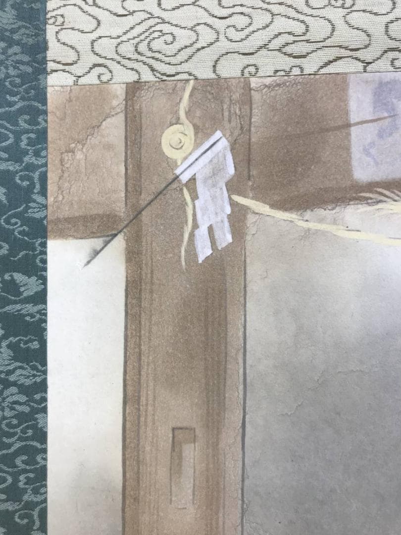 【真作】貴道草衣/厩舎/双馬図/馬図/横物/掛軸/名家伝来/AD-362