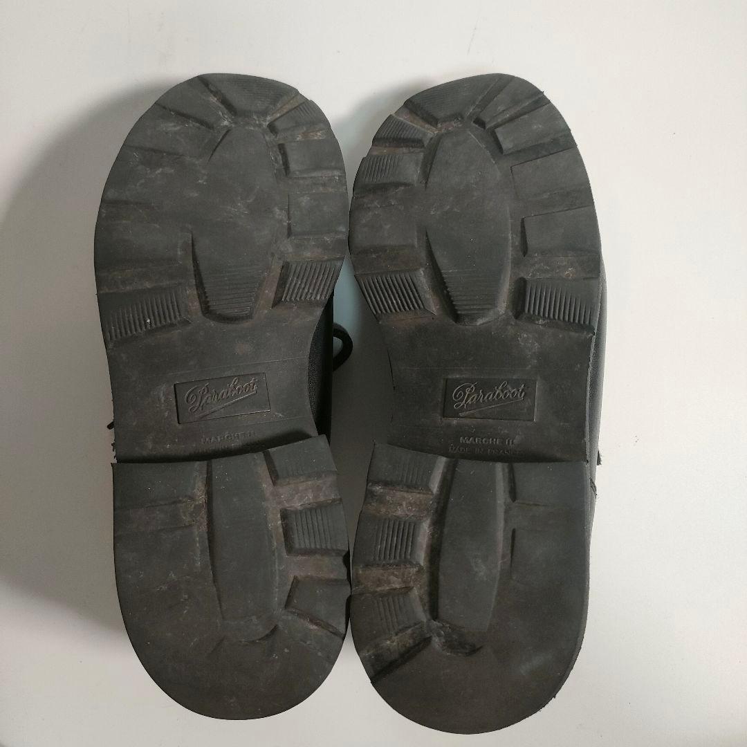 パラブーツ ミカエル 40 ブラック リスレザー チロリアンシューズ