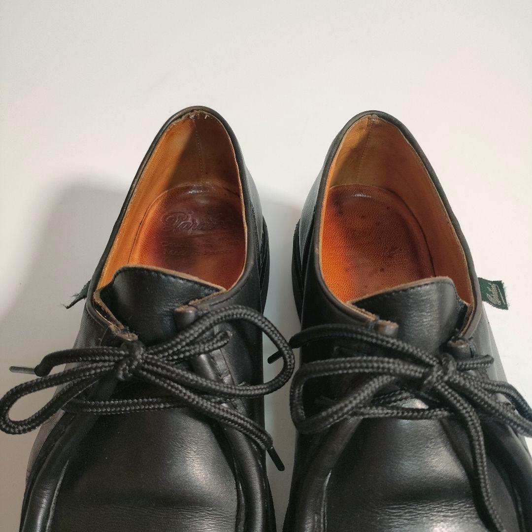 パラブーツ ミカエル 40 ブラック リスレザー チロリアンシューズ