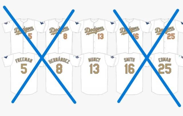 非売品・限定品】LA Dodgers マックス・マンシー ゴールドジャージ