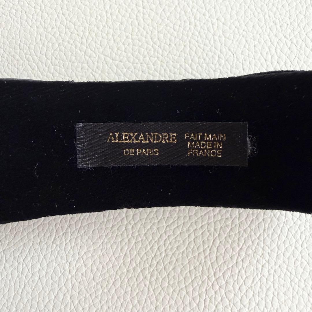 アレクサンドル ドゥ パリ カチューシャ ヘアバンド 黒　ツイスト　ねじり