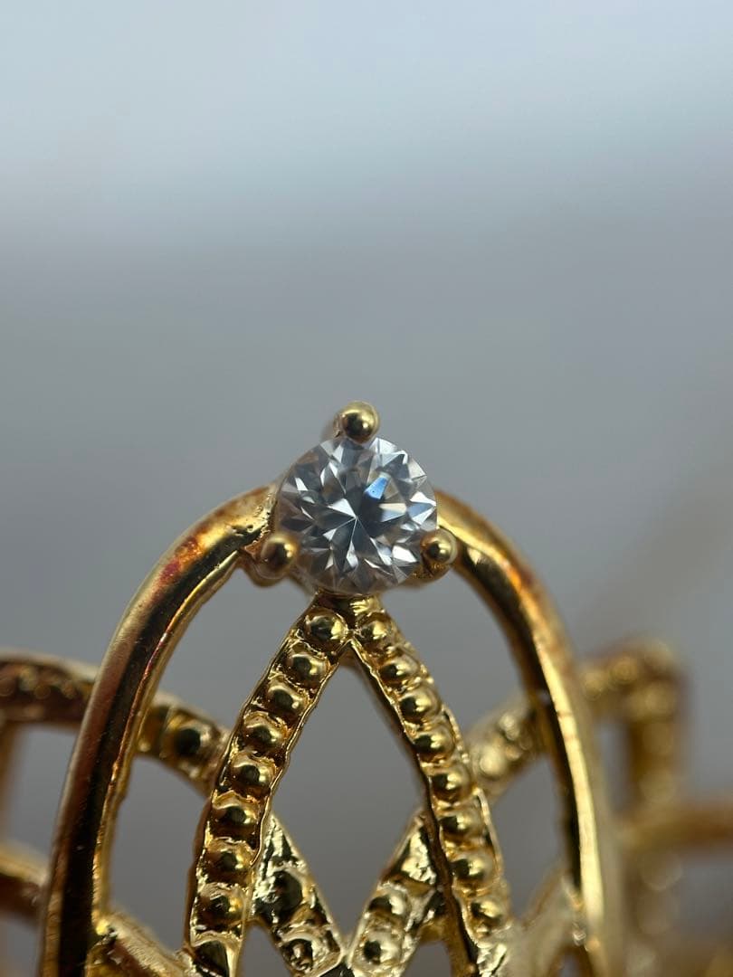 K18】ブローチ ダイヤモンド0.02ct 約8g 貴金属