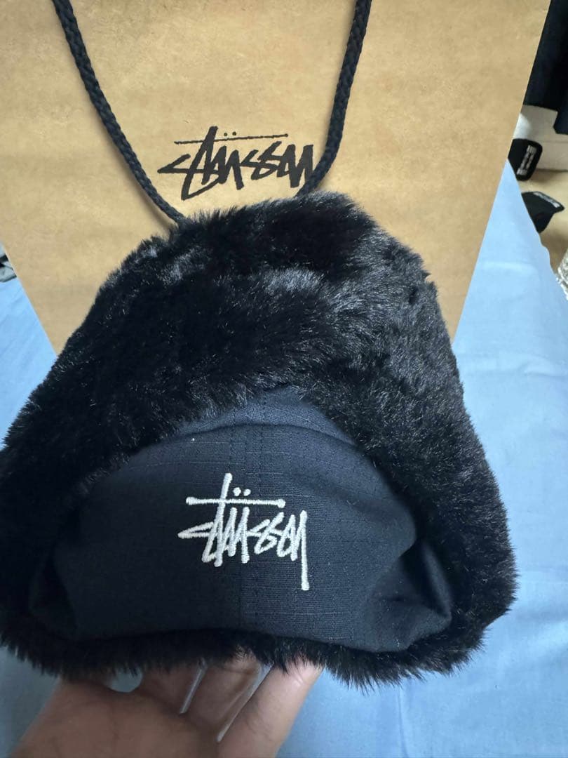 Stussy Ripstop Trapper Cap \Black\ S/M cahalaneskuse.com