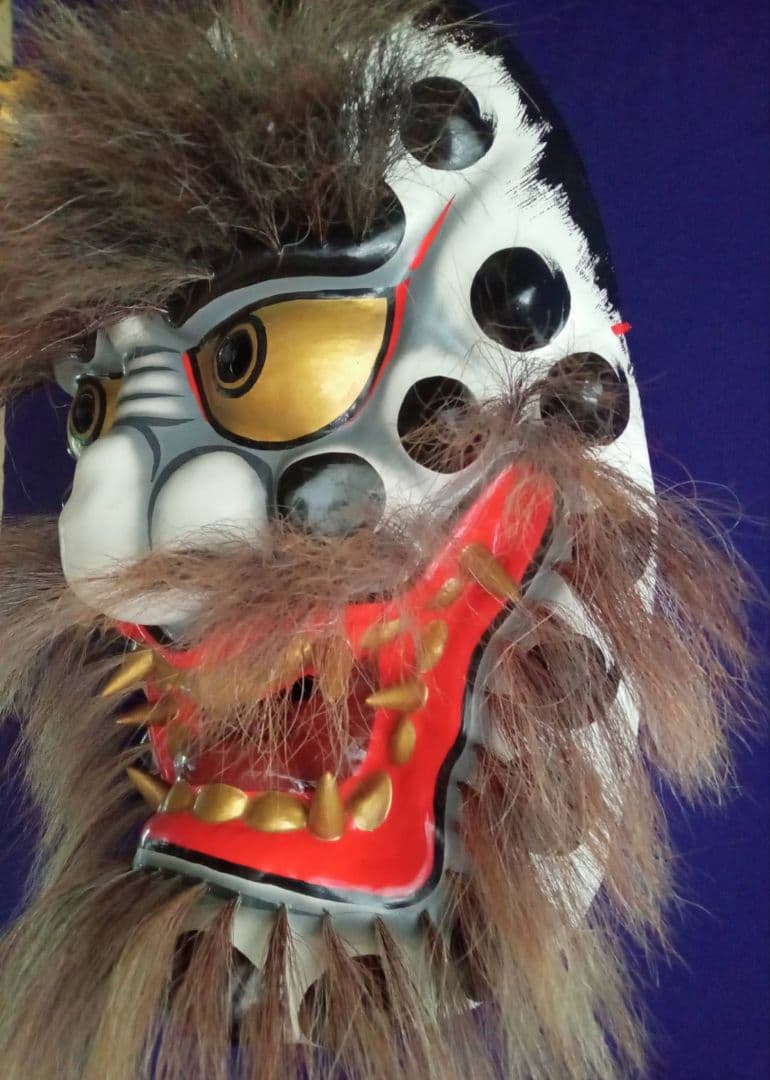 神楽面（鐘馗の鬼） 伝統工芸 石見神楽 広島神楽 芸北（北広島） 日本