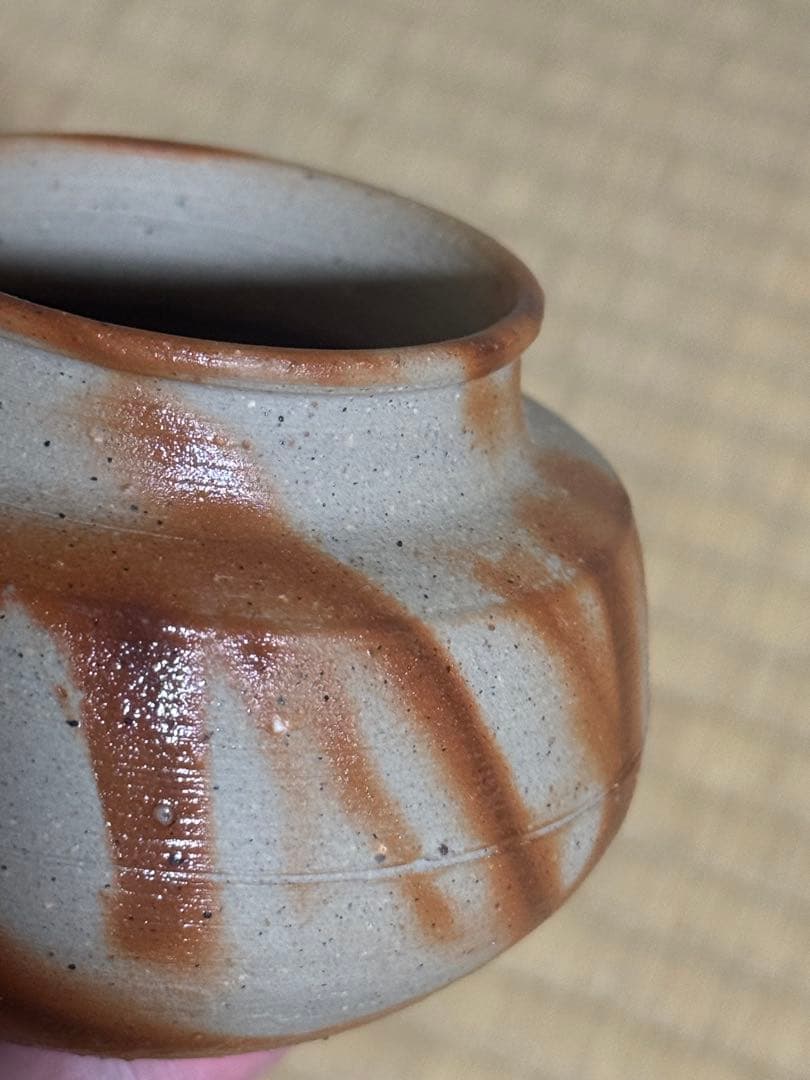 こゆきちゃん様 備前焼 人間国宝 山本陶秀 緋襷大海茶入