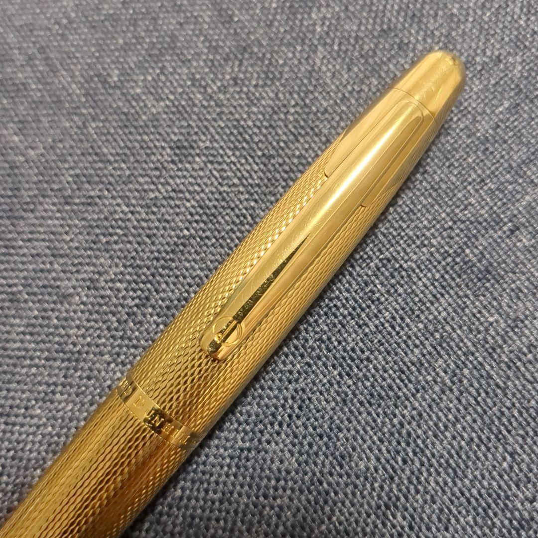 A.DUNHILL ダンヒル 万年筆 AD2000 ゴールドプレート バーレイM