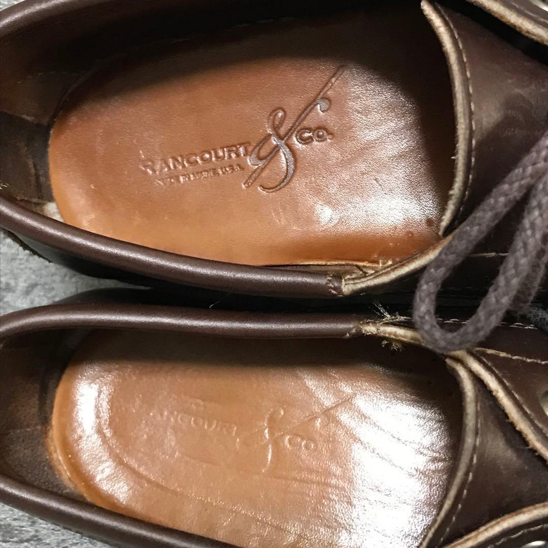 USA製 ランコート デッキシューズ 27.5cm モカシン 本革