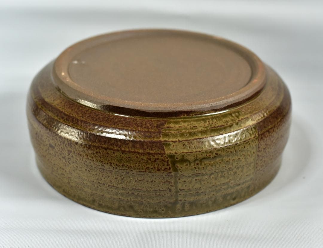 丹波焼 平水指割蓋付 お茶道具