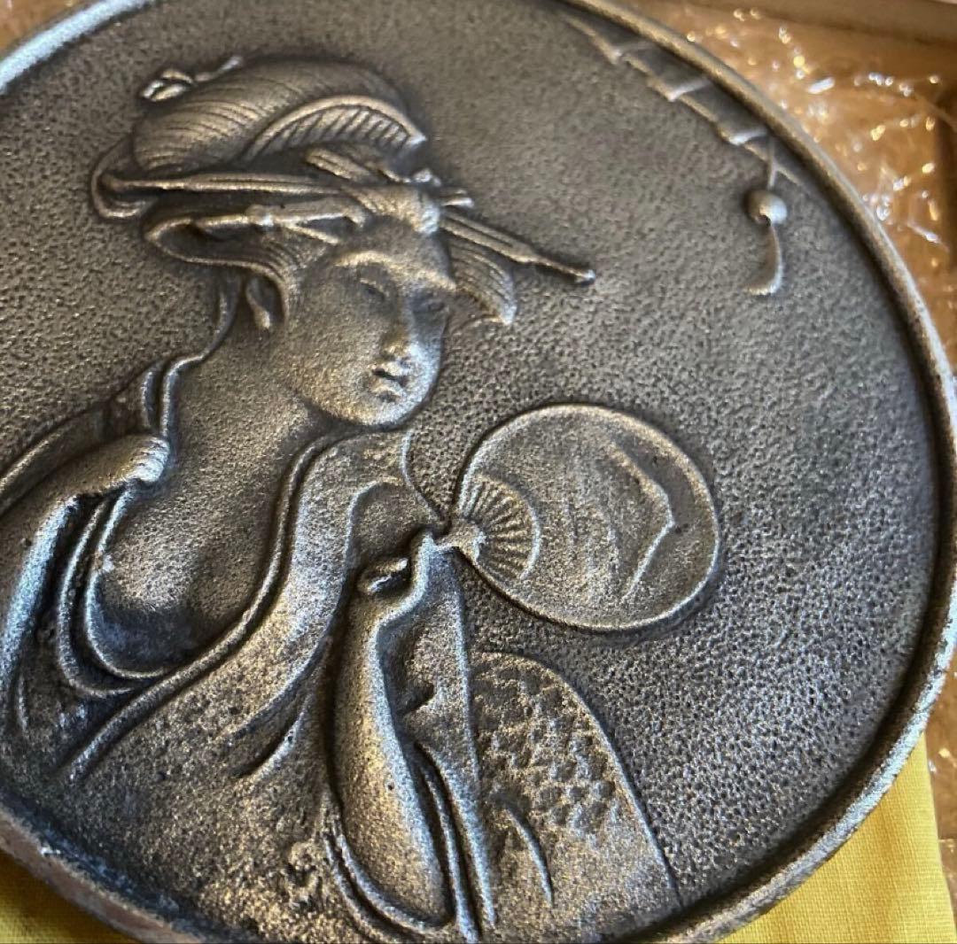 ☆コレクター放出品東京オリンピック メダリスト贈呈品1964年浮世手鏡　骨董品☆