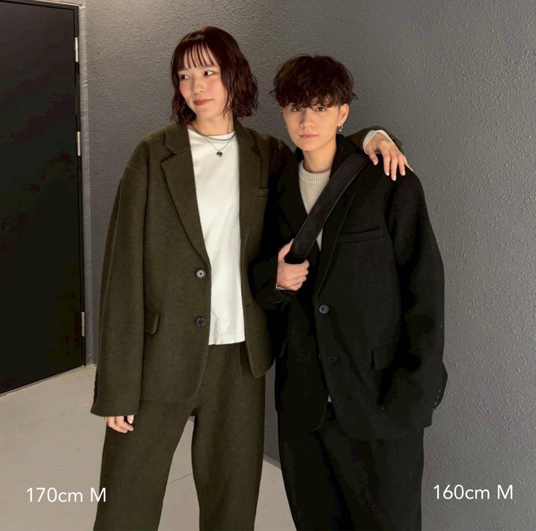 kaoyorinakami wool tailored jacketセットアップ