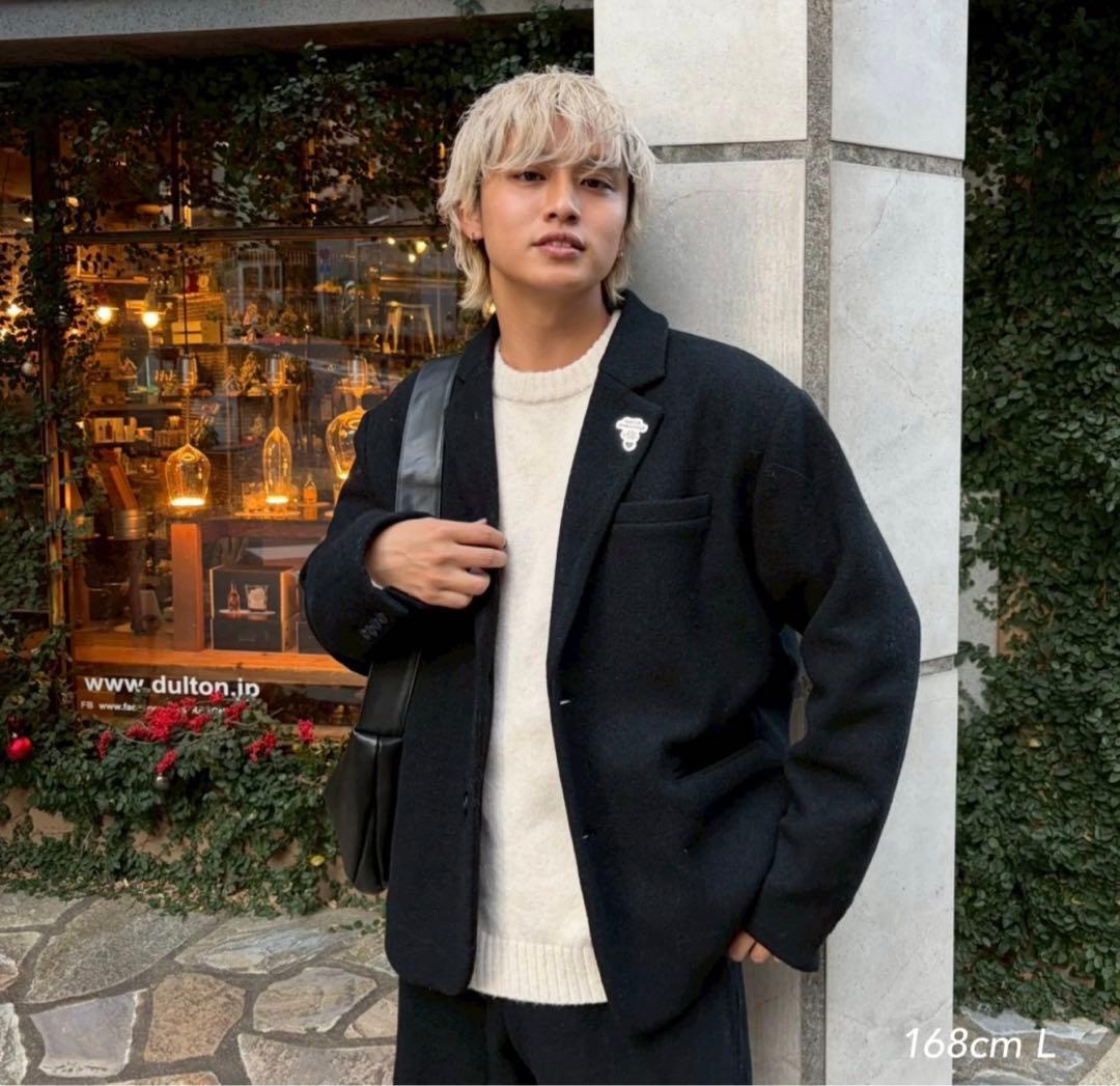 kaoyorinakami wool tailored jacketセットアップ