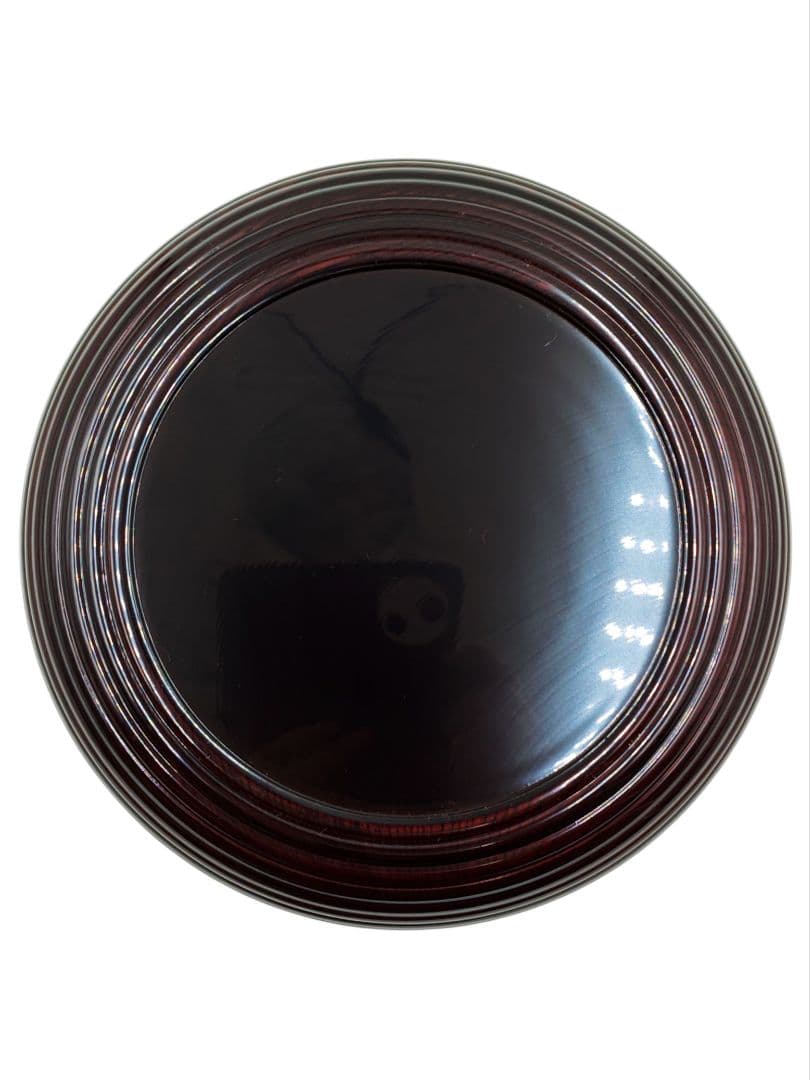 表千家【尋牛斎書付】【平安宗章】『溜塗ロクロ目 内唐松蒔絵 食籠』在花押 共箱