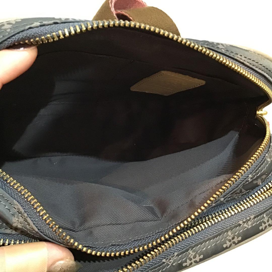 【ラシット】ショルダーバッグ ダークブラウン ピンク