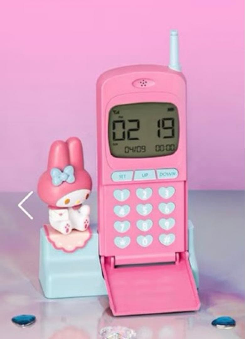 新品】マイメロディ ガラケー型 時計 アラーム付き 韓国限定品 - メルカリ