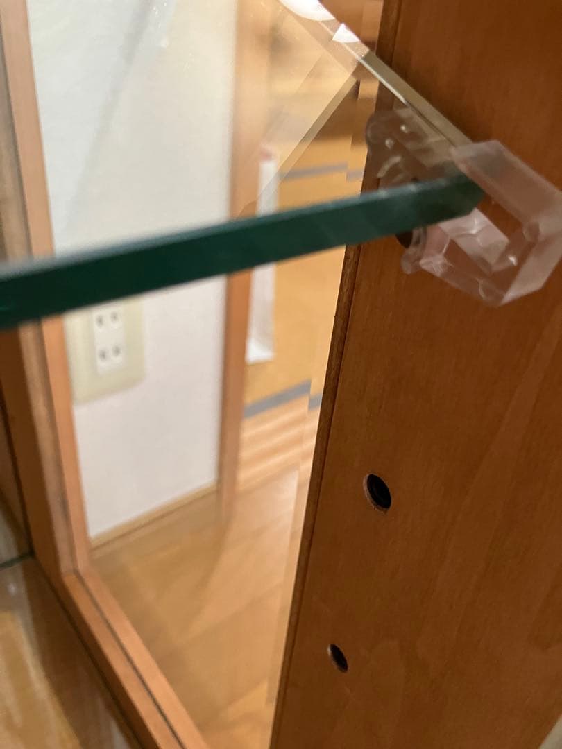 キュリオケース(ガラスケース) 日本製 ナチュラル(キャメル) キュリオ