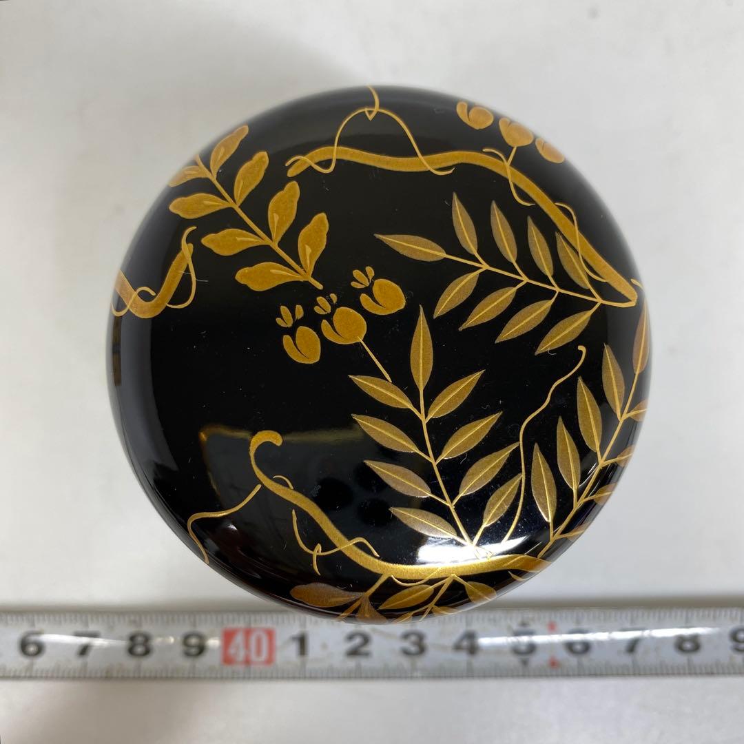 茶道具】北浜宗貴造山水蒔絵中棗（共箱）送料込○