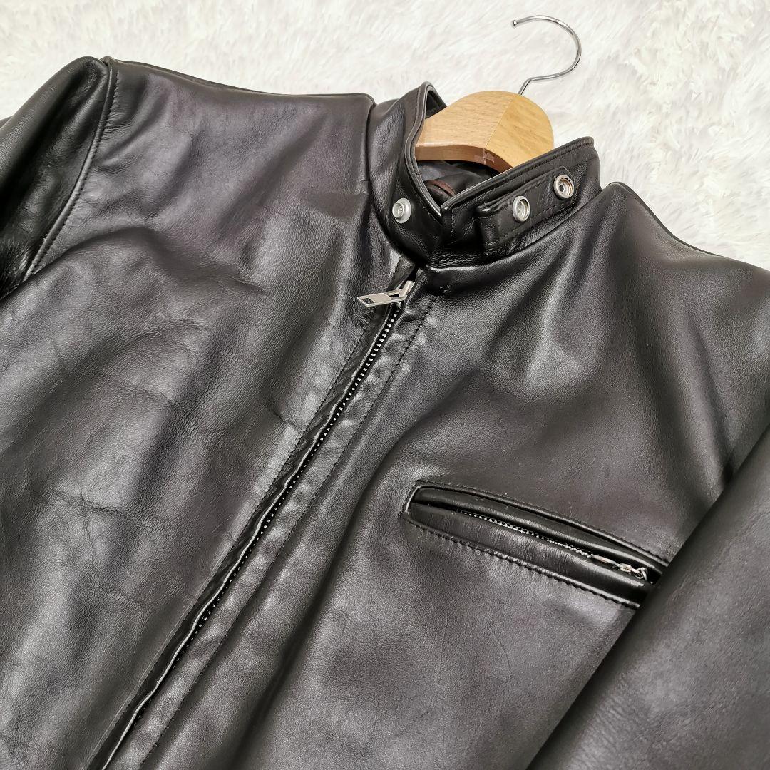 Schott ショット シングルライダース ボアライナー 黒 42 XLサイズ