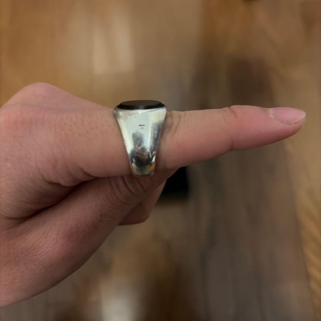 トムウッド シルバー オニキスリング　20号