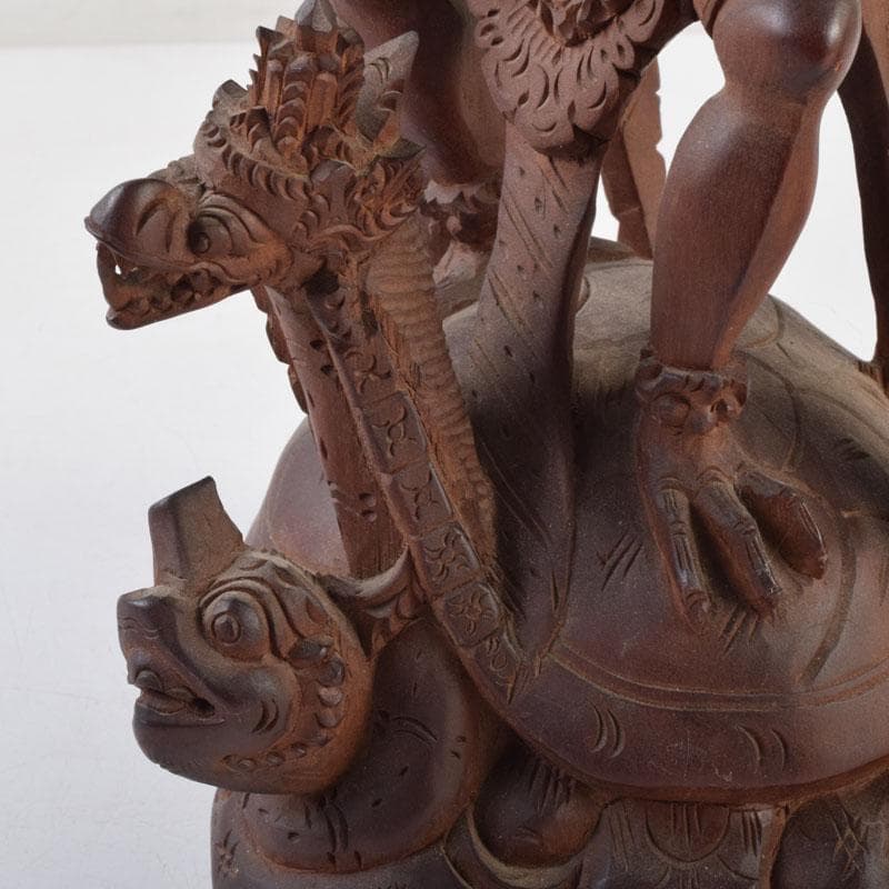 バリ島 インドネシア 木彫 ガルーダ像 置物 C 9116A