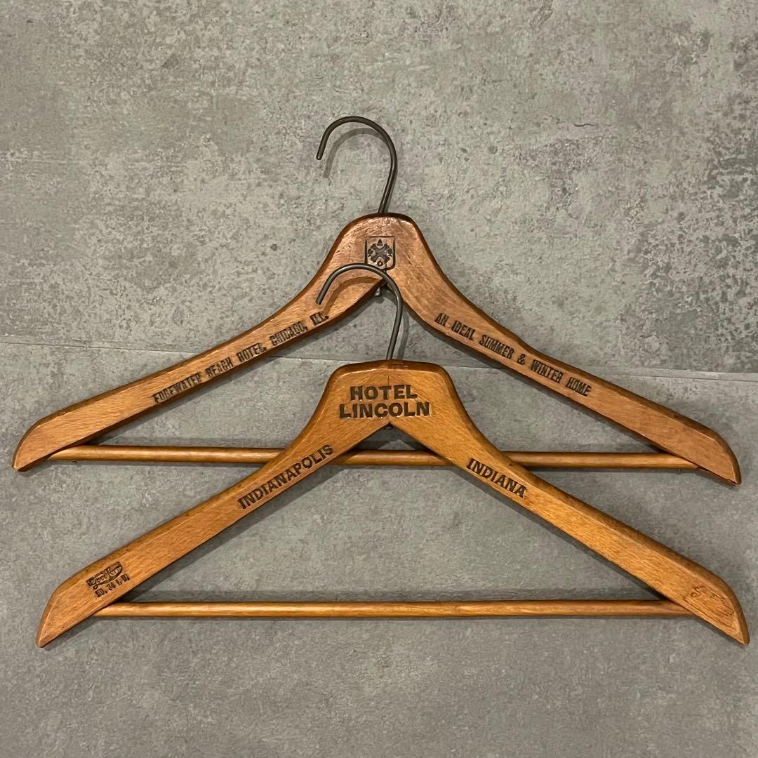 スペシャル アンティーク ビンテージ ハンガー セット 木製 アメリカ