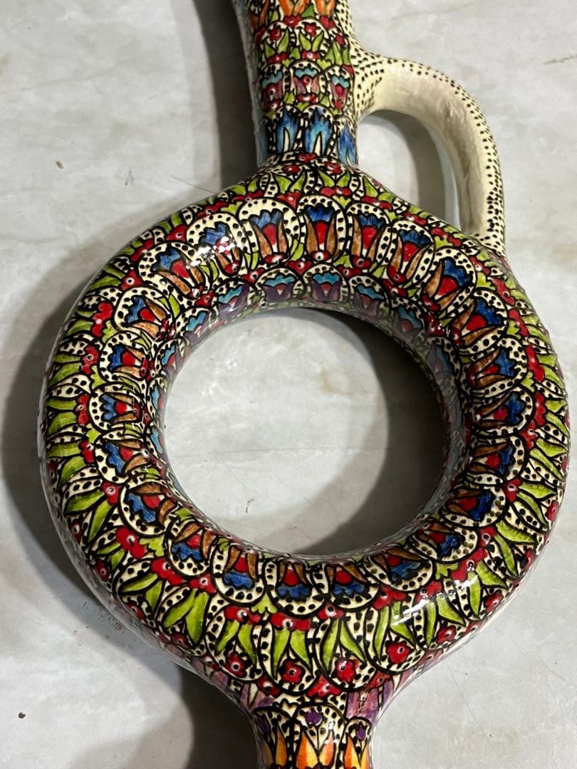 トルコ キュタフヤ 陶器 飾り壺 壷 花瓶