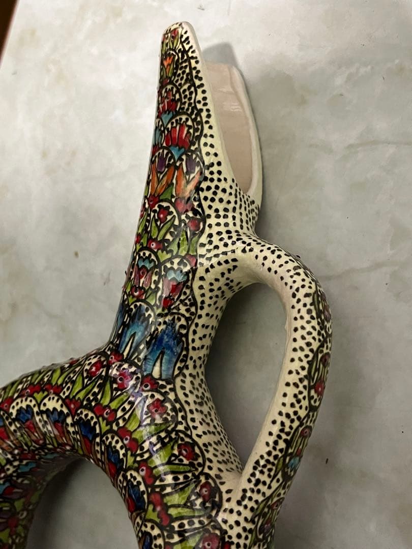 トルコ キュタフヤ 陶器 飾り壺 壷 花瓶 - メルカリ