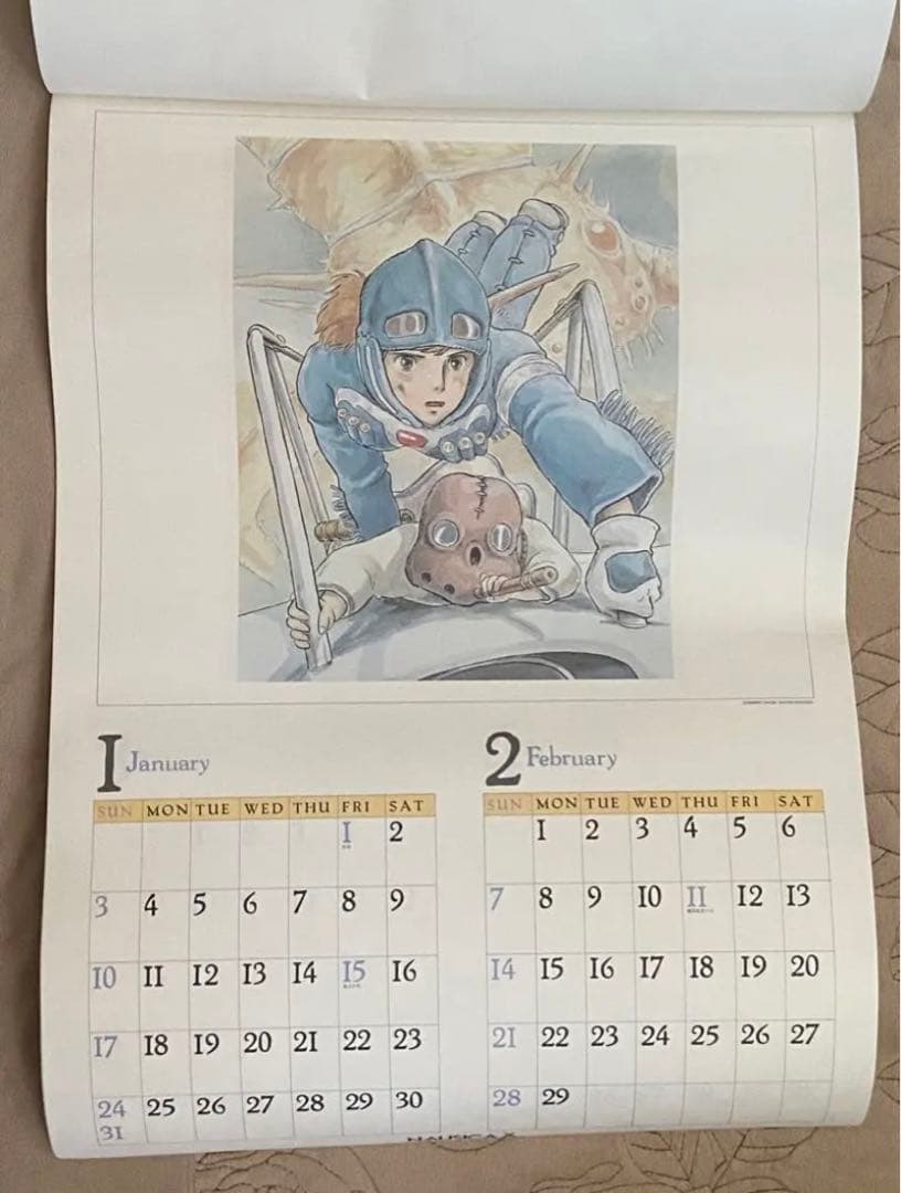 ジブリ ジブリ 風の谷のナウシカ 1988年カレンダー 風の谷のナウシカ 1988