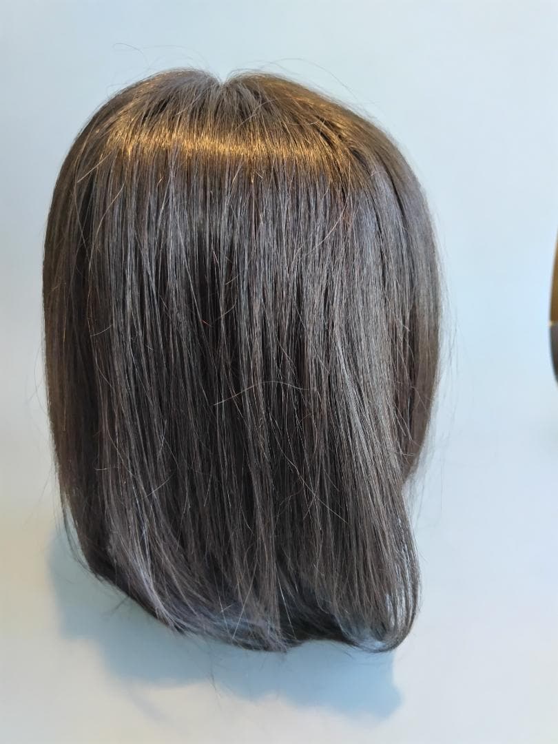 医療用ウィッグ 人毛ウィッグ ボブ「天使のレイヤーセミディ人毛MIX」