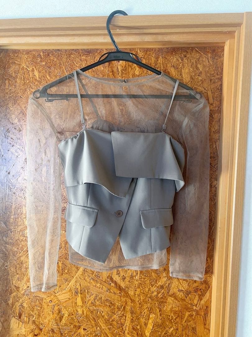 マルチウェイ チュールトップス ビスチェ パンツ 3点