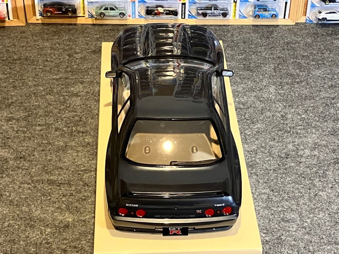 タミヤ ラジコン 日産スカイラインGT-R 塗装済 スペアボディR32 ガンメタ