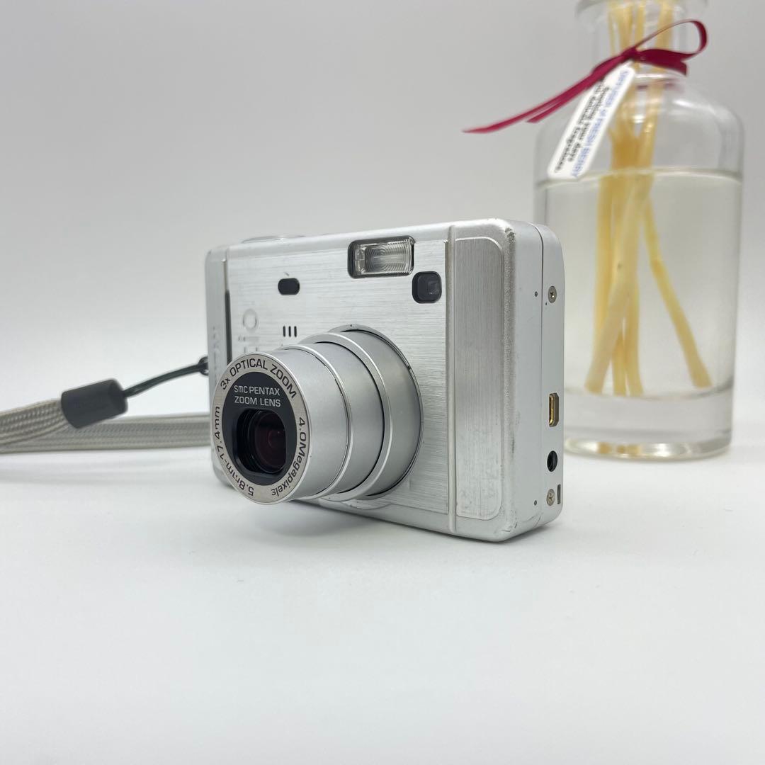 スマホ転送OK✨PENTAX Optio S40✨動作確認済 単三電池 可愛い♪ カメラ