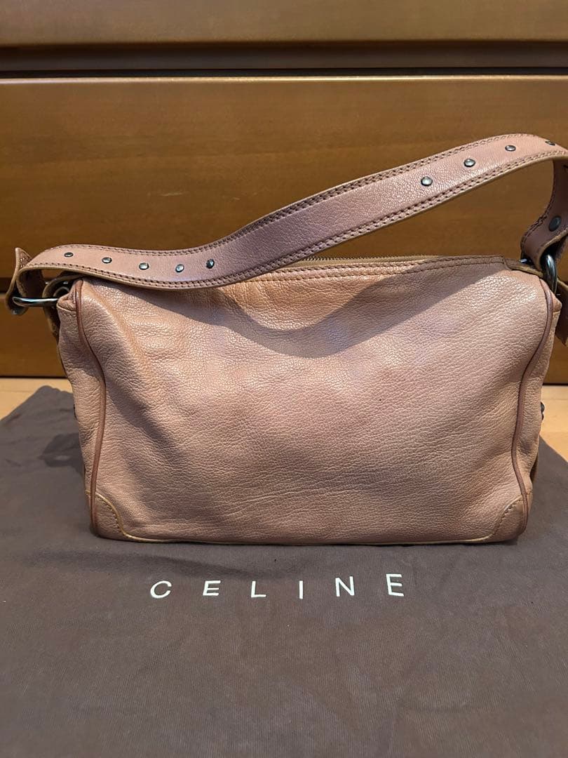 【値下げ】CELINE ベージュ レザー ハンドバッグ