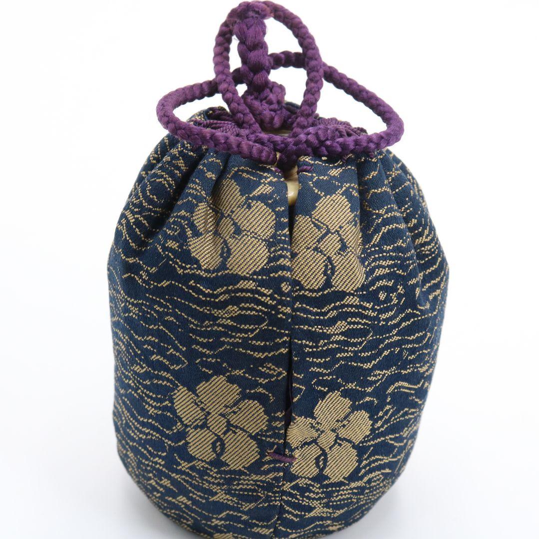 加藤唐三郎作 古瀬戸 肩衝茶入 波上梅緞子 茶道具 共箱