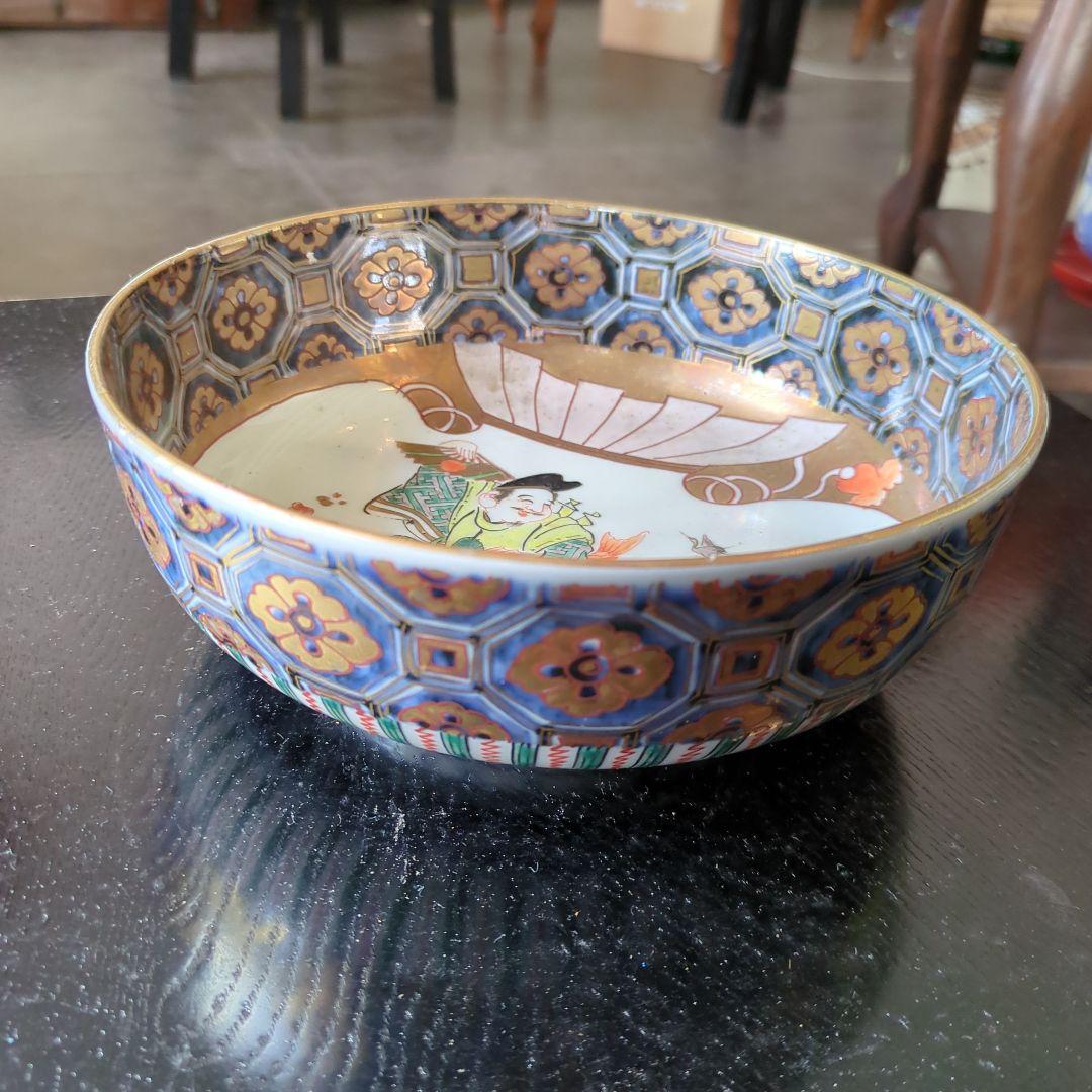 骨董 古伊万里 恵比寿様 染錦 鉢 ③ 金彩 器 アンティーク - メルカリ